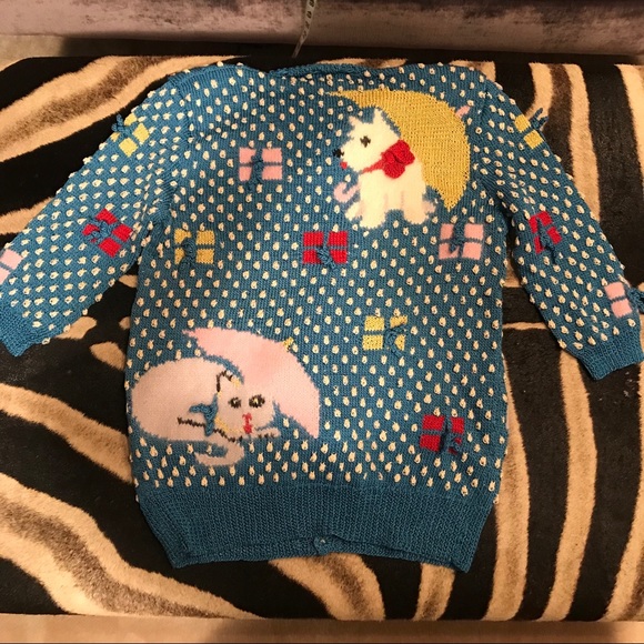 Patricia Roberts vintage knitted cat  sweater - Picture 5 of 6